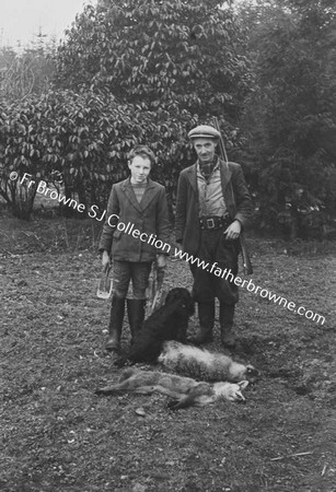 MR WADE AND MICHAEL WITH BADGERS